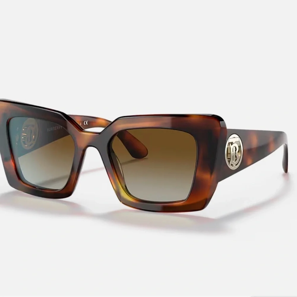 Burberry Brown Tortoise Square Sunglasses